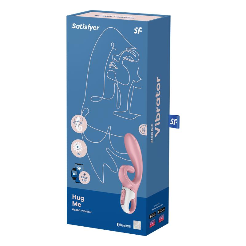Vibrador Hug Me con APP Satisfyer Connect Rosa