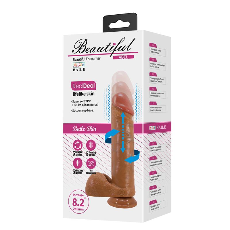Abel Vibrador Realista con Rotacion y Thrusting