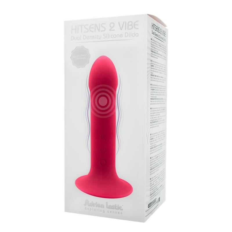 Dildo Doble Densidad Vibracion Hitsens 2 M Rosa