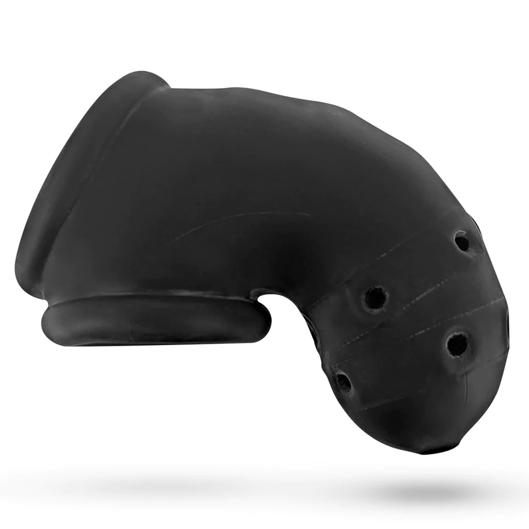 Jaula de castidad AIR-LOCK ventilada Black Ice