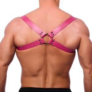 Arnés de Cuero Rosa