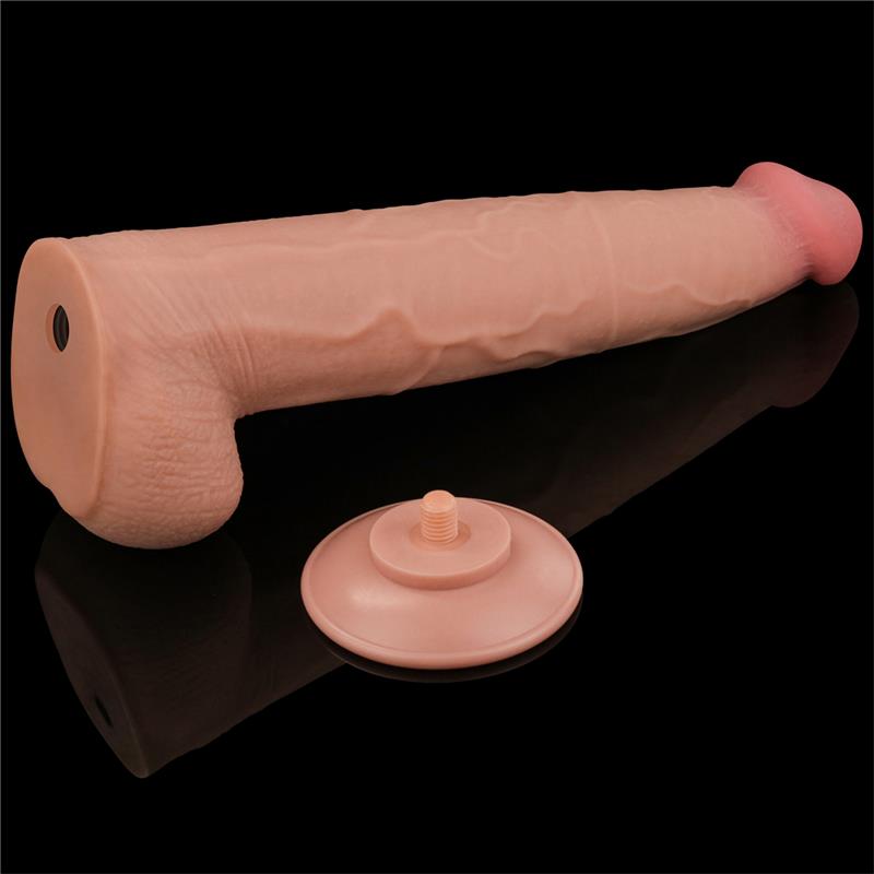 Dildo Dual Layer Piel Retractil 135