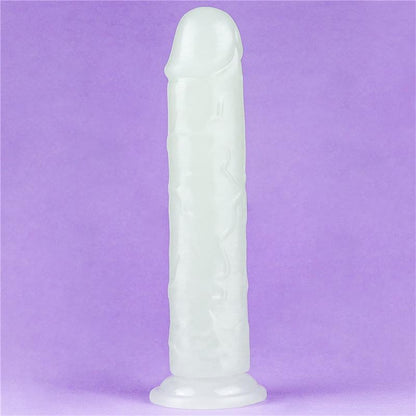 Dildo Lumino 8 Luz Azul