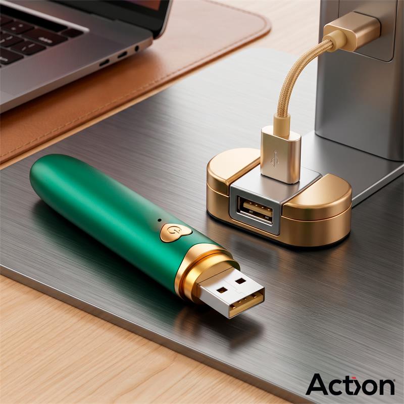 Secret Vert Estimulador Brocha de Maquillaje con Vibracion Verde