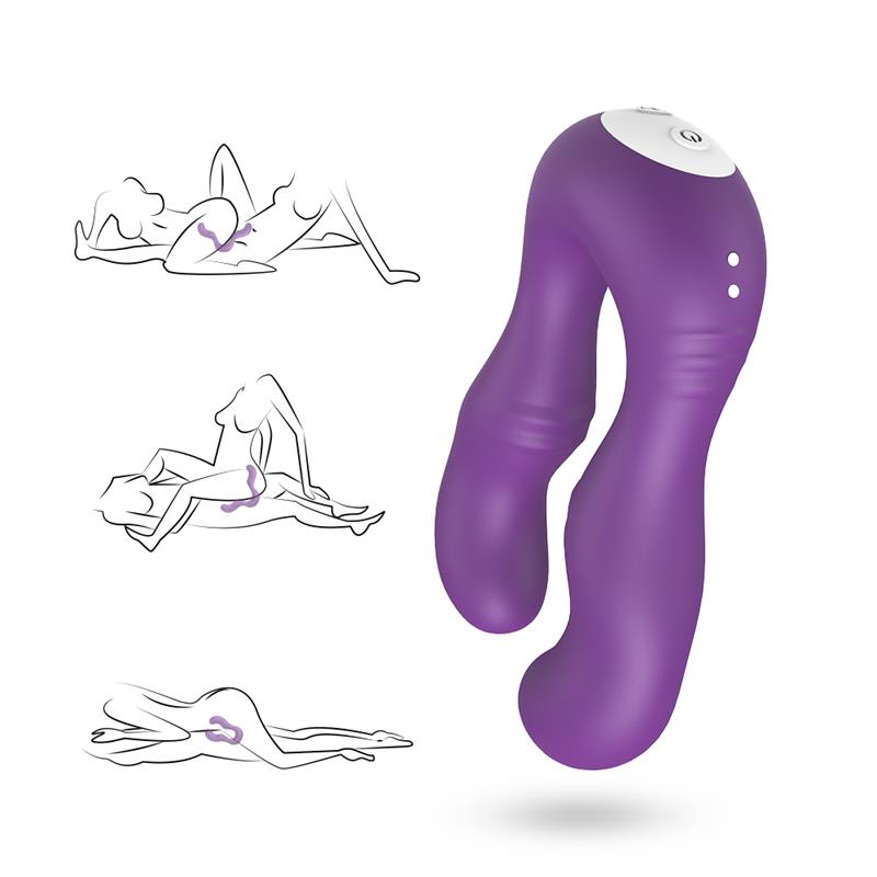Vibrador Doble para Parejas Purpura