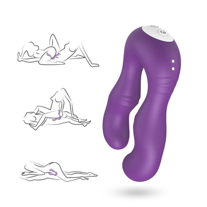 Vibrador Doble para Parejas Purpura