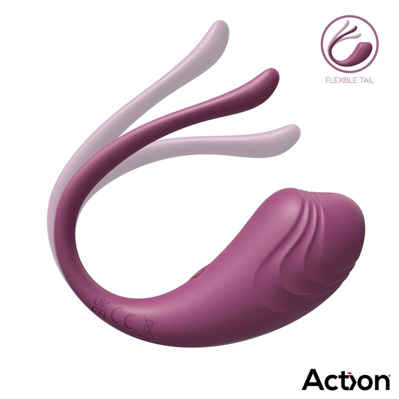 Luvia Huevo Vibrador con Control Remoto USB Púrpura