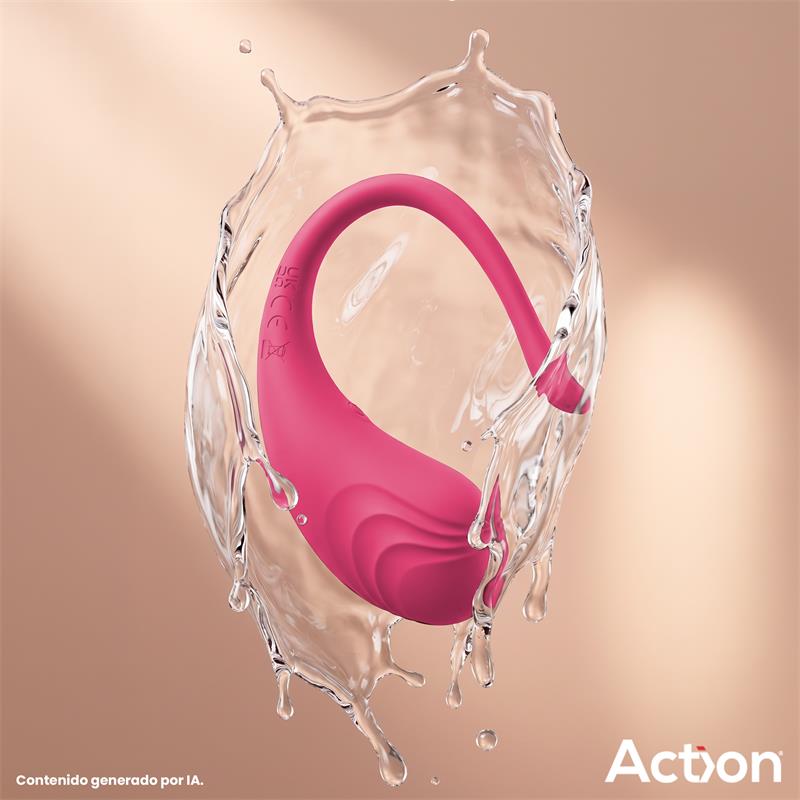 Luvia Huevo Vibrador con Control Remoto USB Rosa