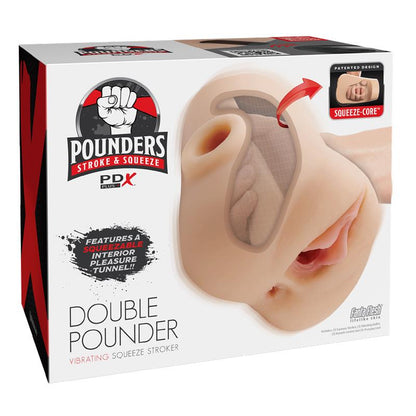 Masturbador con Vibracion Double Pounder