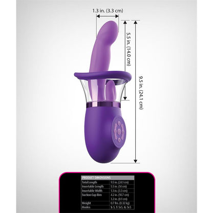 Estimulador con Lengua y Succion Ultimate Pleasure Pro Plus