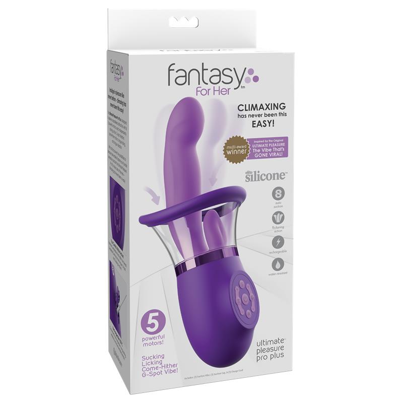 Estimulador con Lengua y Succion Ultimate Pleasure Pro Plus