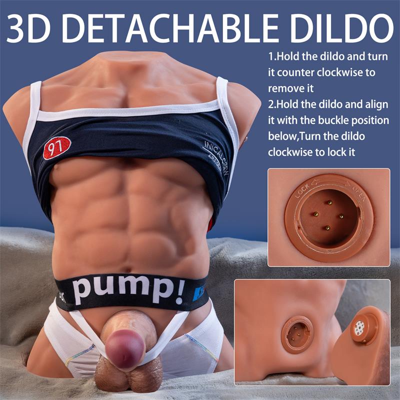 Fitter Torso con Dildo Desmontable Thrusting y APP 116 kg