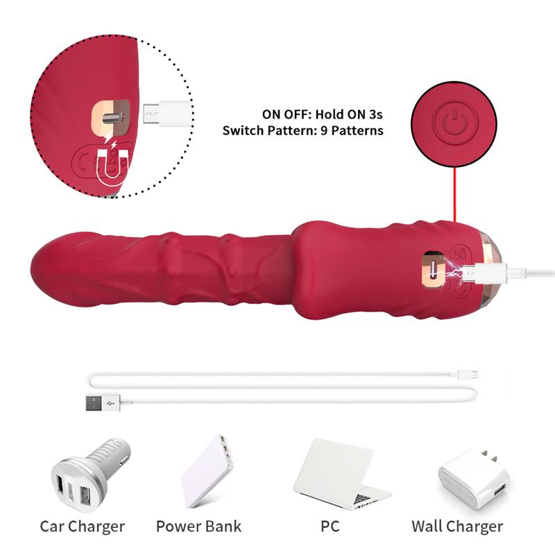 Vibrador con Movimiento Vertical con Pantalla Digital
