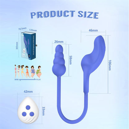Dally Plug Anal con Anillo con Vibracion