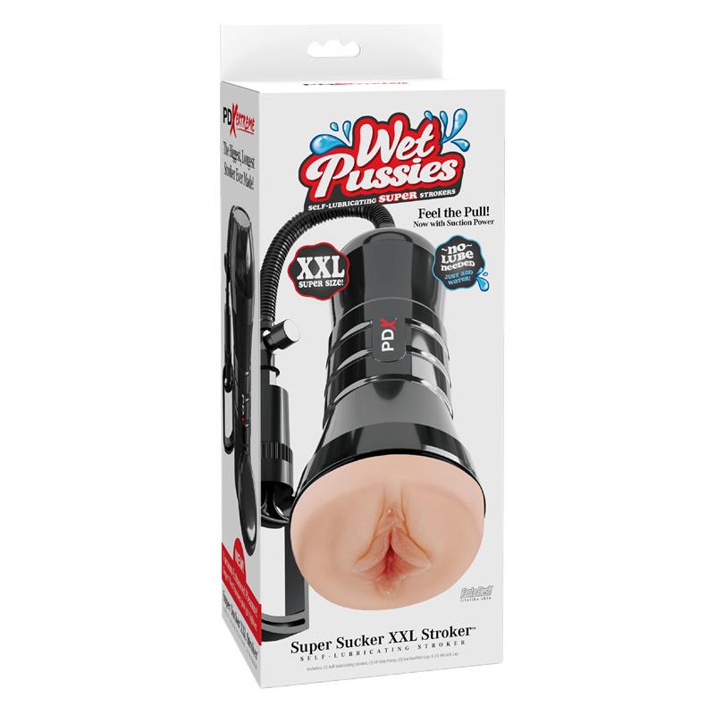 Masturbador Super Sucker XXL con Auto Lubricacion