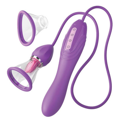 Estimulador con Lengua Succion y Vibracion Her Ultimate Pleasure Max