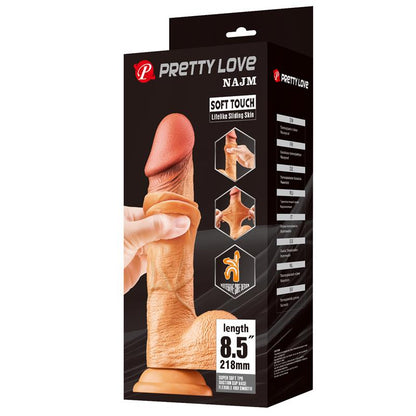 Najm Dildo Realista Piel Deslizante Retractil 218 cm
