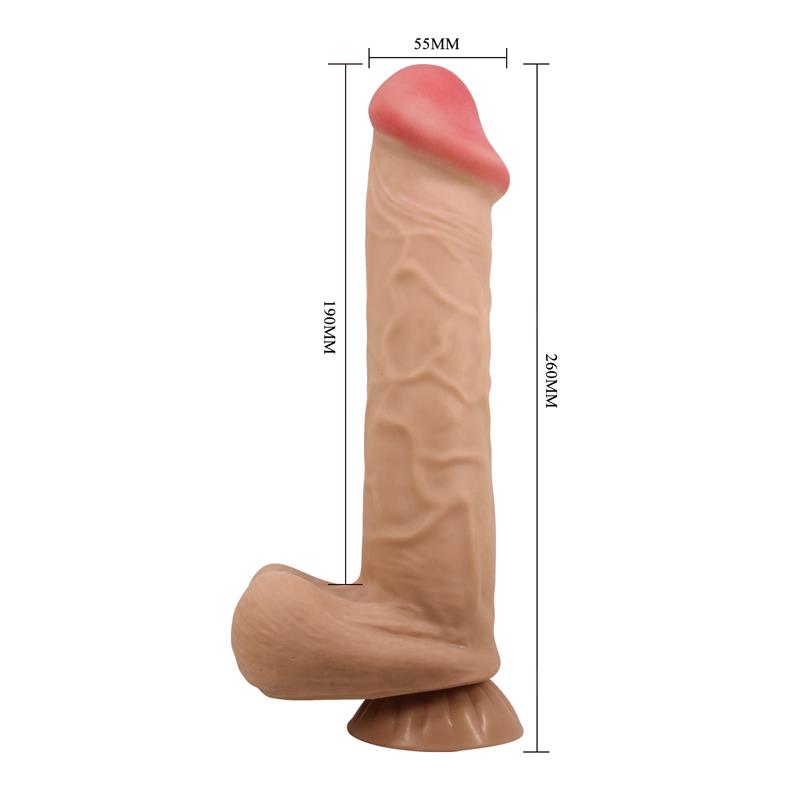 Mendel Dildo Realista Piel Deslizante Retractil 26 cm