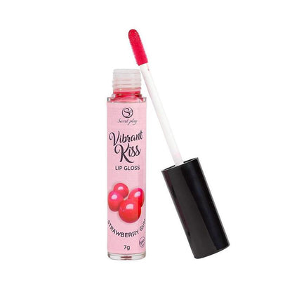 Lip Gloss Vibrant Kiss Sabor Chicle de fresa 7g