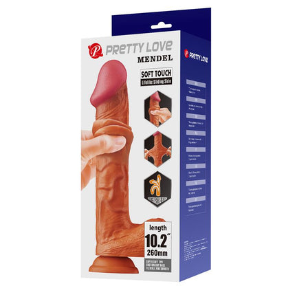Dildo Realista Piel Deslizante Retractil 26 cm