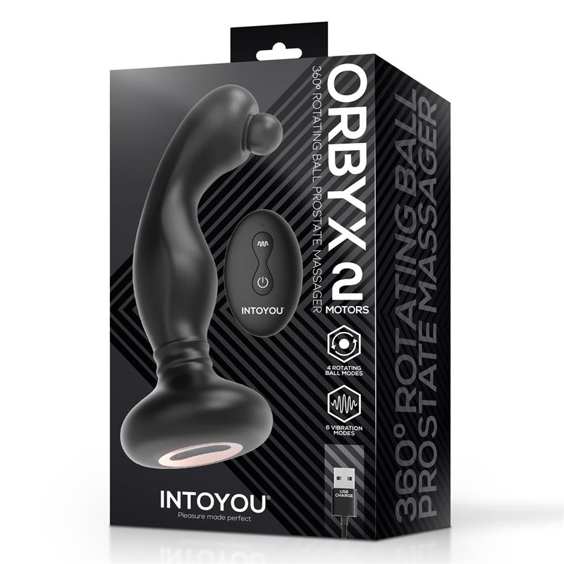 Orbyx Masajeador Prostatico con Rotacion Vibracion y Control Remoto