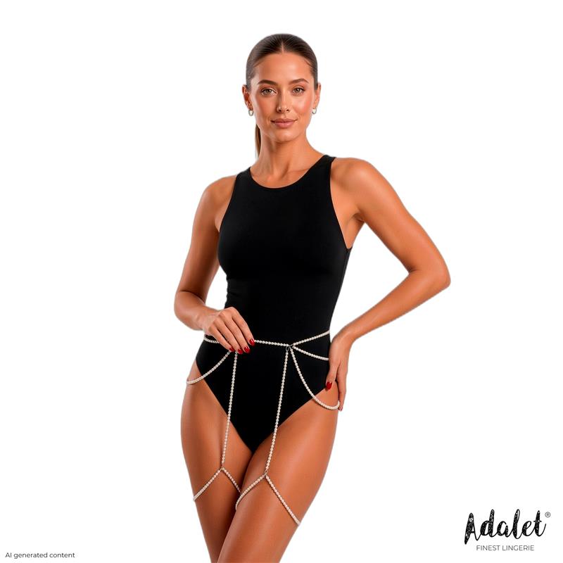 Sienna Liguero de Perlas Blancas Talla unica