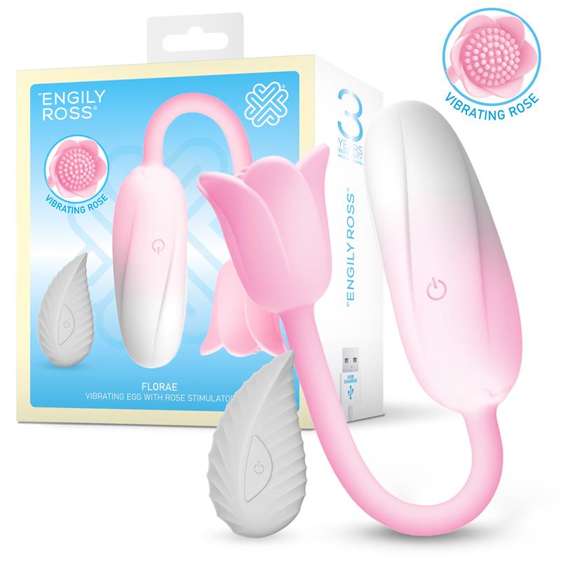 Florae Huevo Vibrador con Rosa Estimuladora