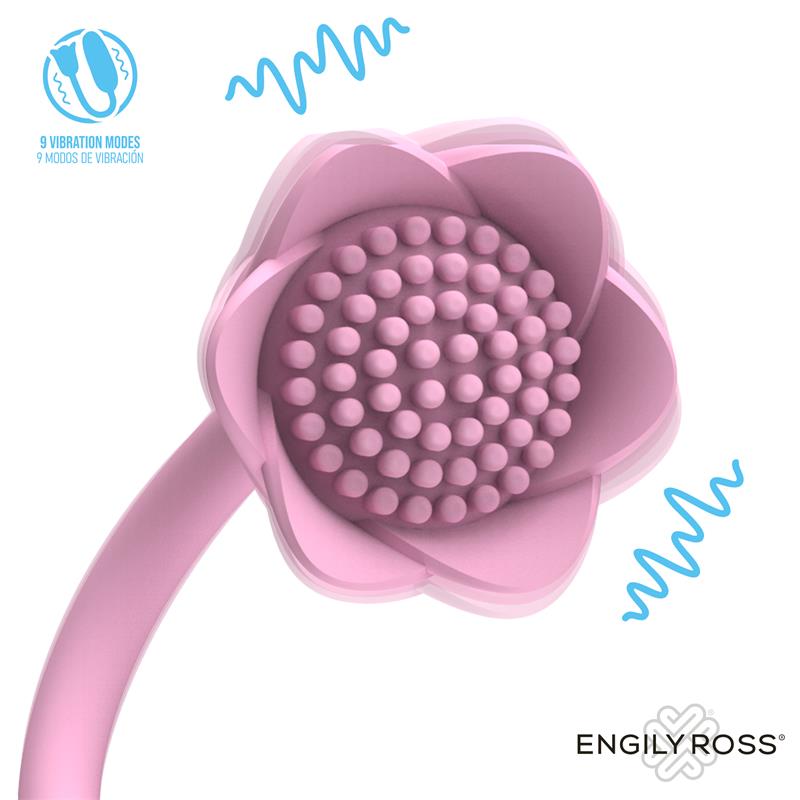 Florae Huevo Vibrador con Rosa Estimuladora