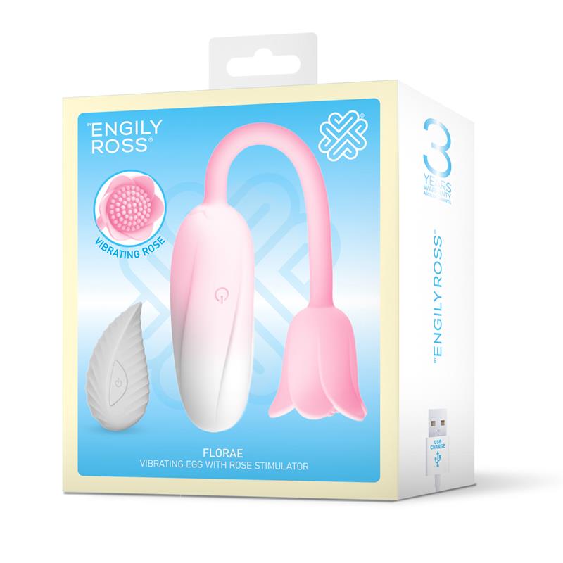 Florae Huevo Vibrador con Rosa Estimuladora