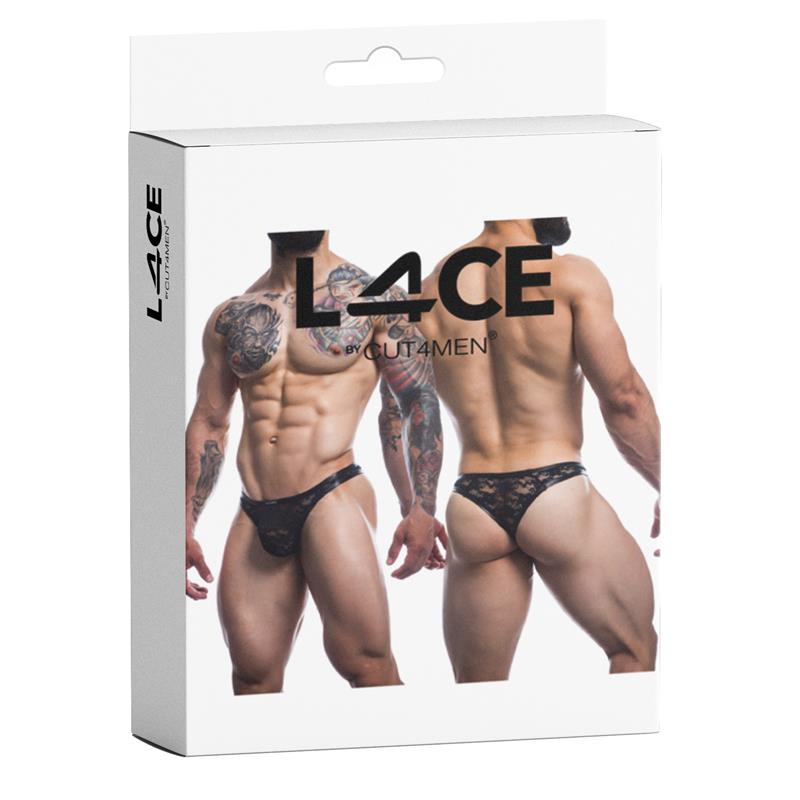 L4CE03 Tanga con Encaje