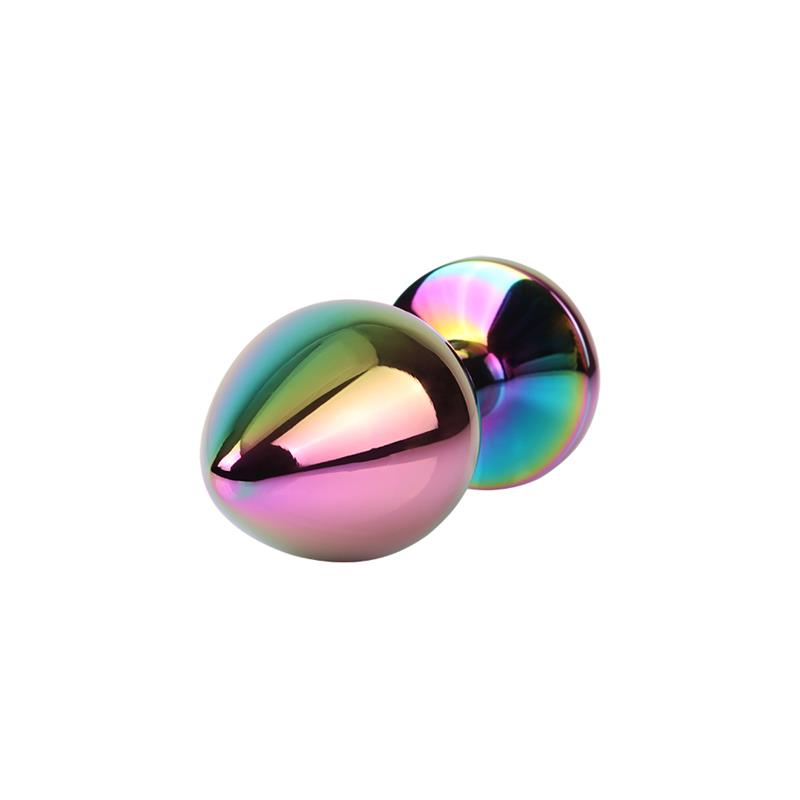 Rainbow Gem Plug Anal Multicolor con Joya Talla M