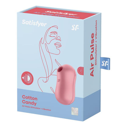 Cotton Candy Succionador de Clitoris y Vibrador Light Red