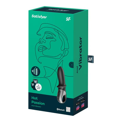 Hot Passion Estimulador Anal con APP y Vibracion Funcion de Calor USB