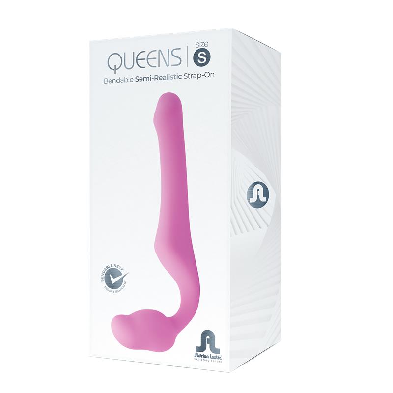 Queens S Dildo Strap On sin Tirantes Talla S Silicona Rosa