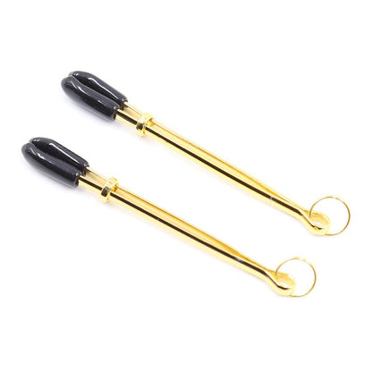 Pinzas para Pezones Metal Negro Dorado