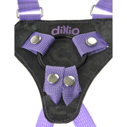 Dillio Arnes con Dildo de 19 cm Color Purpura