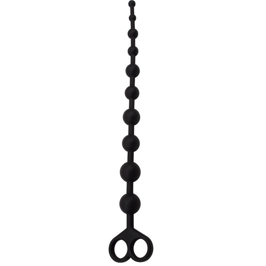 Cadena Anal 308 x 24 cm Silicona Negro