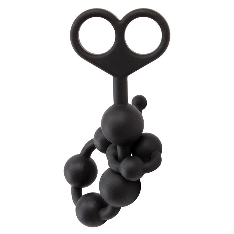 Cadena Anal 308 x 24 cm Silicona Negro