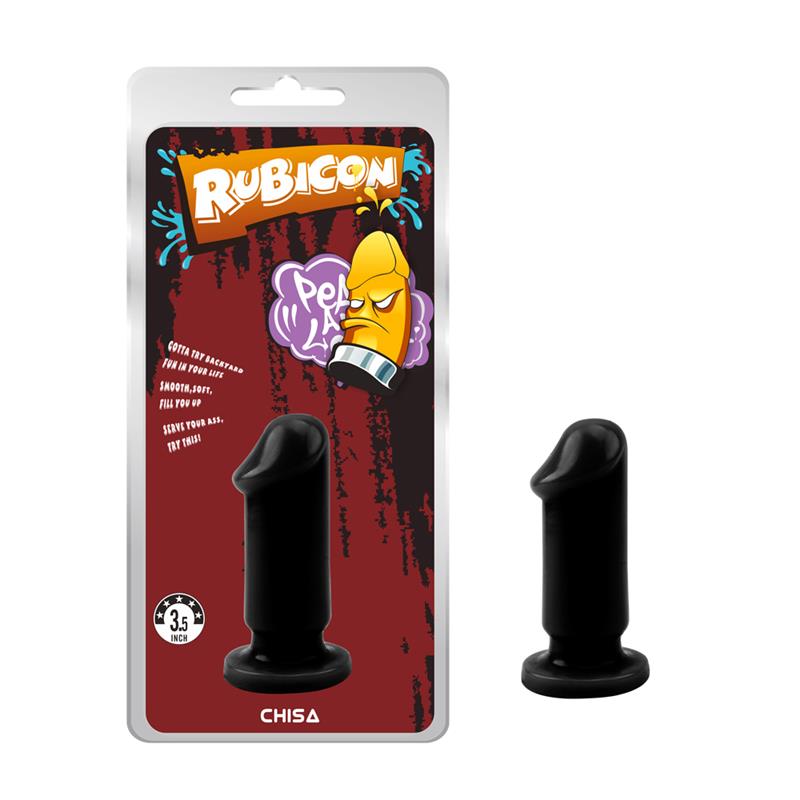 Plug Anal Evil Talla S 9 x 33 cm Negro