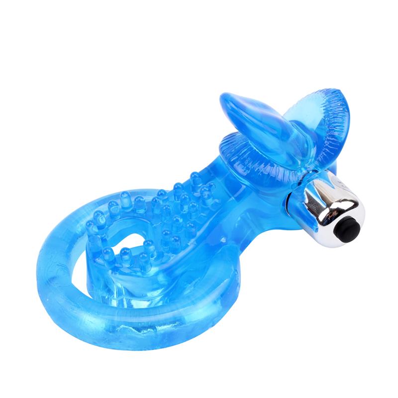 Anillo Vibrador para el Pene The Tongue Azul