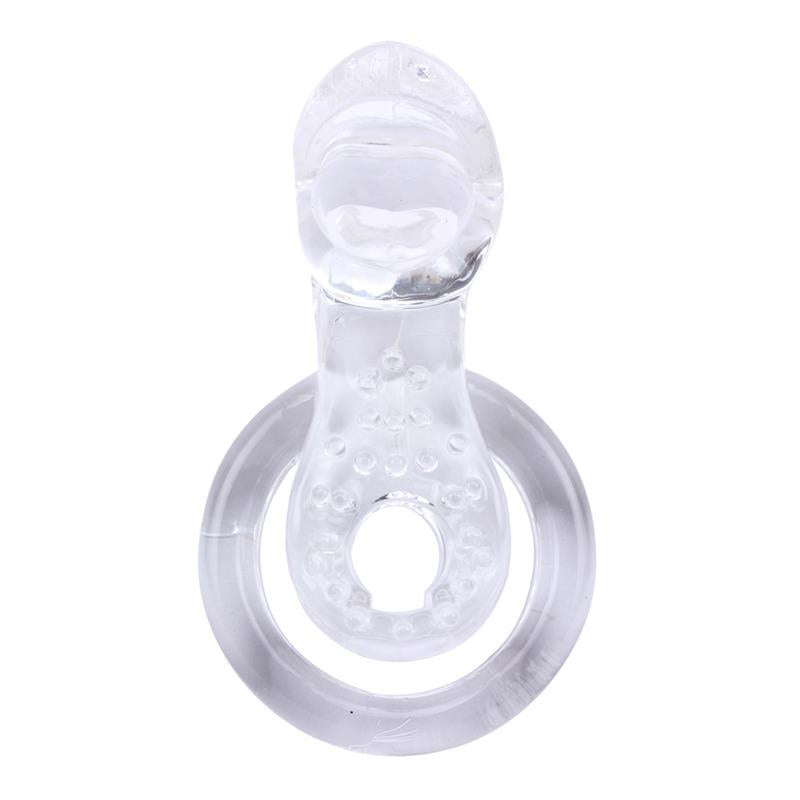 Anillo Vibrador para el Pene The Tongue Transparente