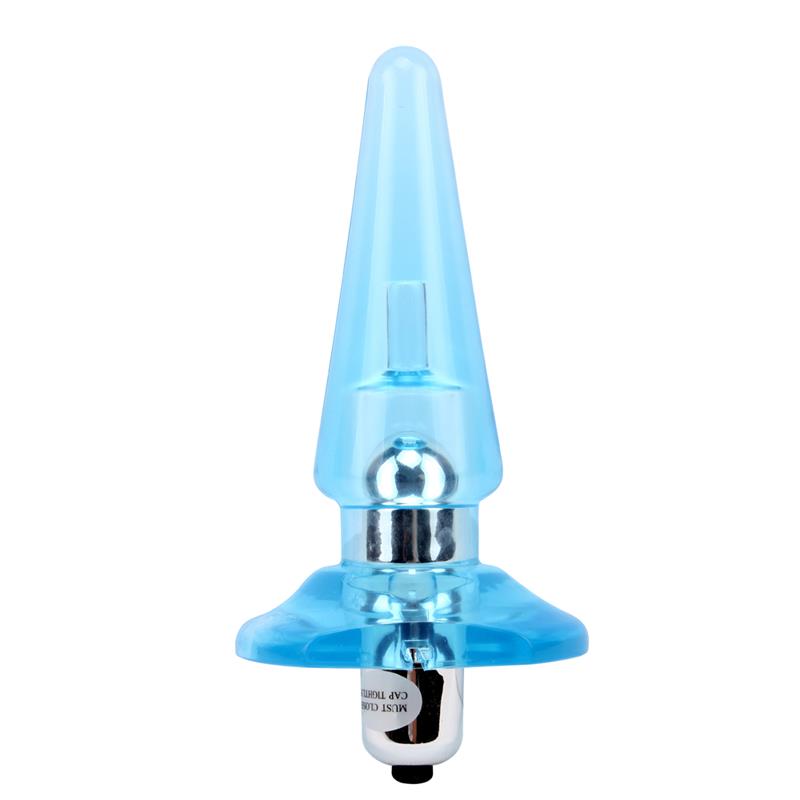 Plug Anal con Vibracion Nicoles 125 x 32 cm Azul