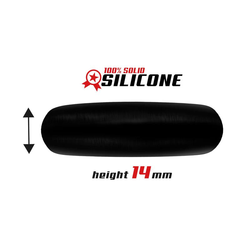 Anillo para el Pene Forma Plana Silicona Solida 35 cm Negro