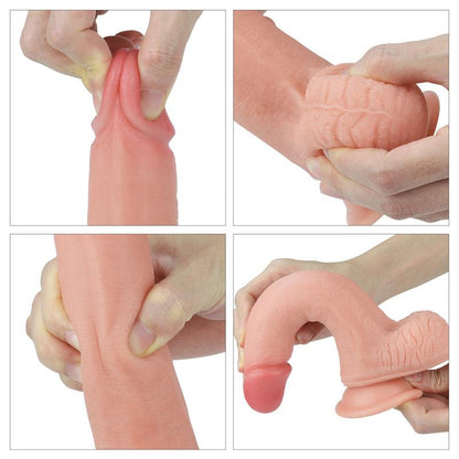 Dildo Nature 8 Silicona Liquida Natural