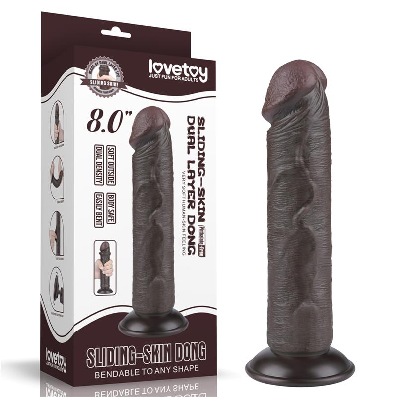 Dildo Dual Layer Piel Delizante 8