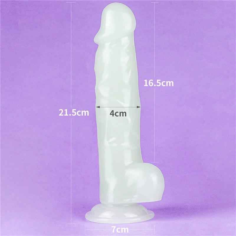 Dildo 85 Lumino Luz Azul