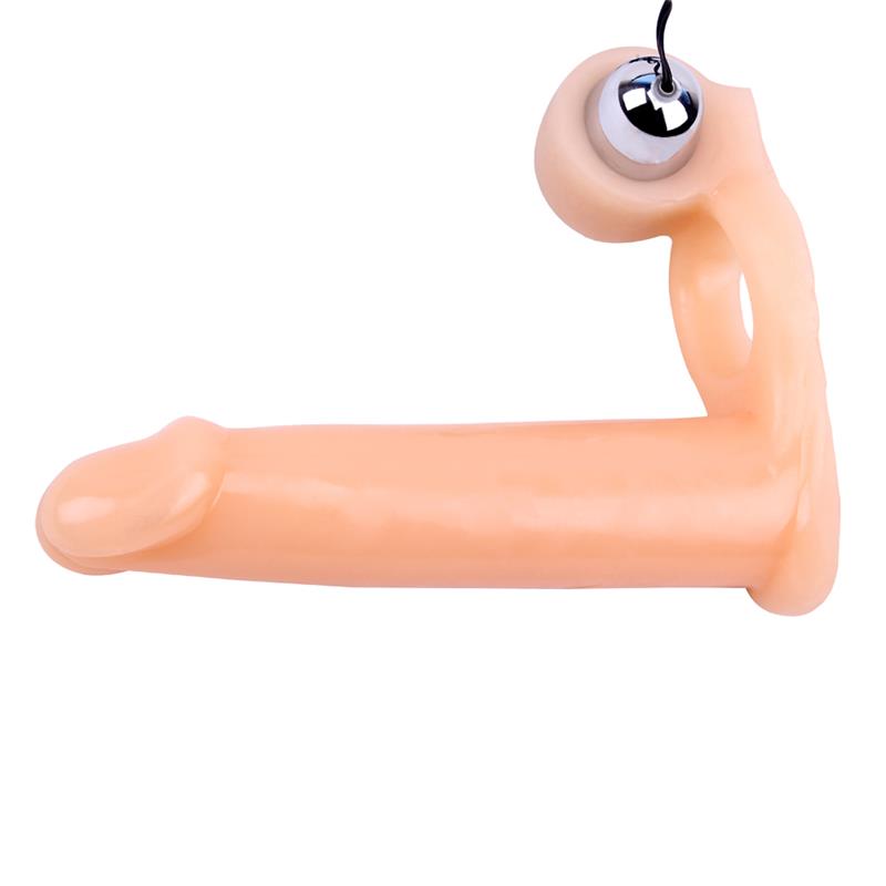 Funda para el Pene con Vibracion 155 cm Natural