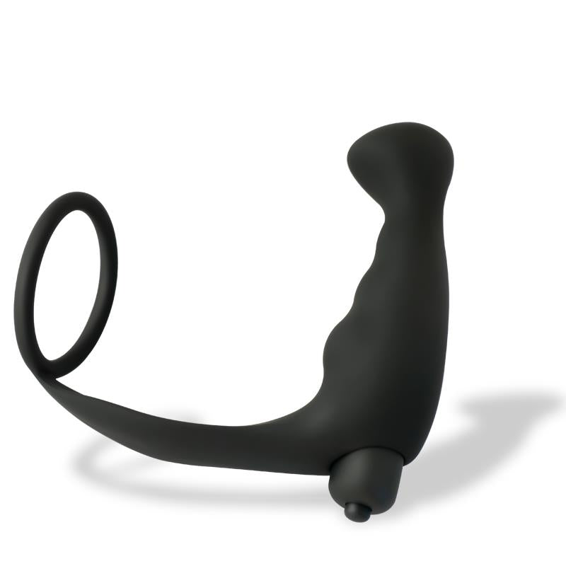 Iuterp Plug Anal con Vibracion y Anillo para el Pene