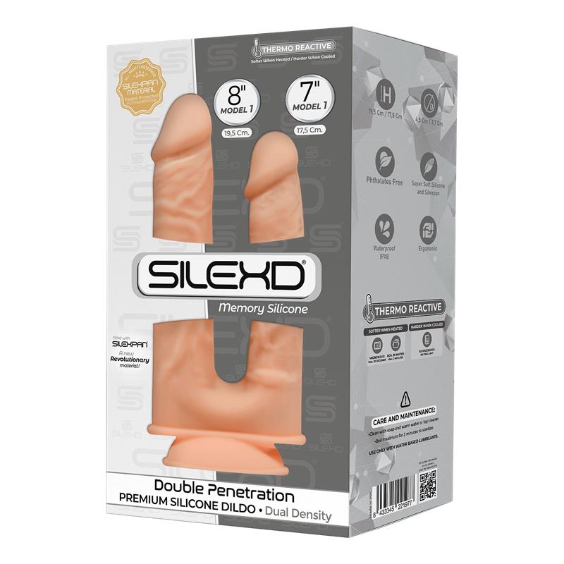 Dildo Doble Dual Density Double Penetrant Natural