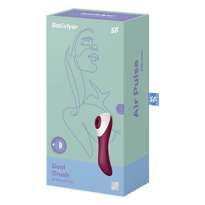 Dual Crush Vibrador y Succionador USB Rojo